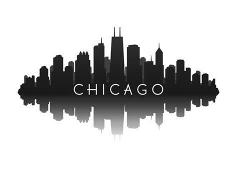 Chicago Skyline Silhouette Wallpaper