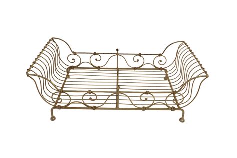 French Wrought Iron Pet Bed, Small Dog and Cat Basket