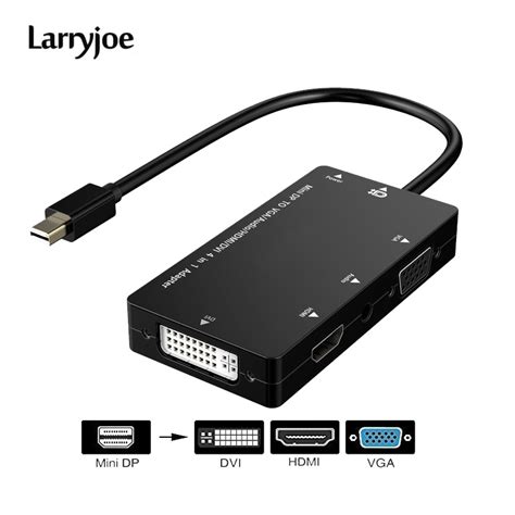 Larryjoe Thunderbolt 2 Dock Mini DisplayPort to HDMI VGA DVI Multi port Thunderbolt Hub Adapter ...