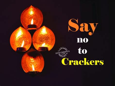 Say no to crackers - Desi Comments