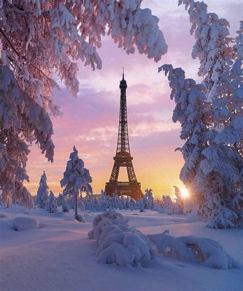 Eiffel Tower Winter Wallpapers - Wallpaper Cave