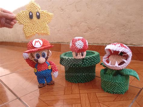 3D Super Mario origami by ncangussu on DeviantArt