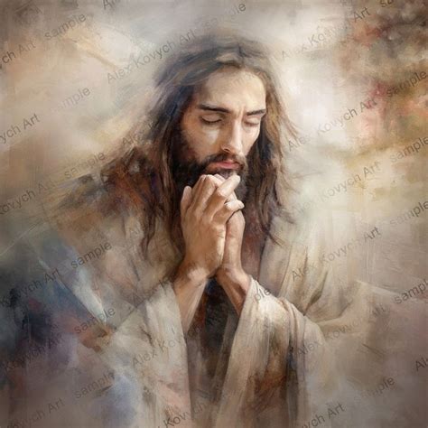 Jesus Prays in the Garden of Gethsemane is a painting depicting Jesus ...