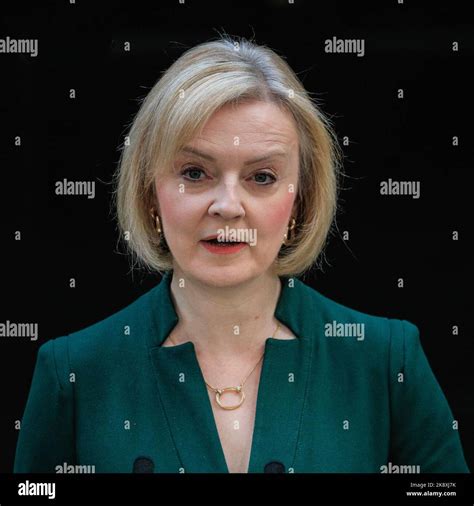 London, UK. 25th Oct, 2022. Liz Truss, British Prime Minister, during her final statement in ...