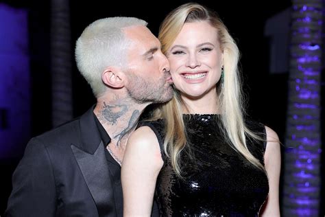 Adam Levine and Behati Prinsloo Make First Public Appearance (At Oscars ...