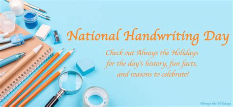 National Handwriting Day - Learn About the History and Art of Handwriting