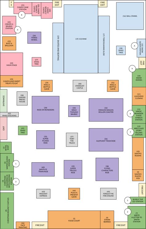 Event Map – Santa's Wonderland