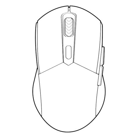 Premium Vector | Computer mouse outline drawing vector Computer Mouse ...