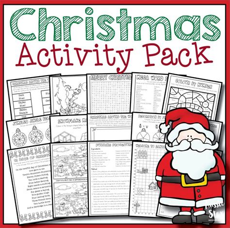 Christmas Activity Pack - 18 Fun Activities for Grades 5-6