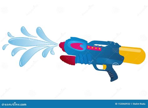 Shooting water gun stock vector. Illustration of party - 153060932