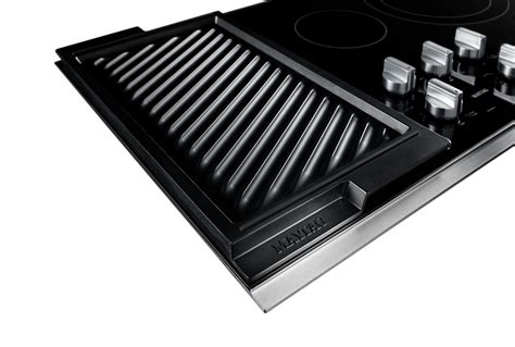 Maytag 36" Electric Cooktop with Reversible Grill and Griddle - MEC883 | The Brick