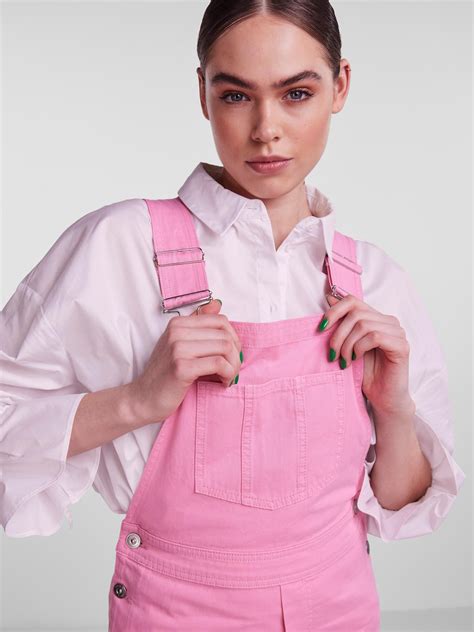 PIECES - PCMUNA DENIM OVERALLS PRISM PINK