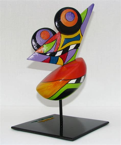 'Energetic' a colorful sculpture in resin. abstract sculpture, colours , modern look | Abstracte ...