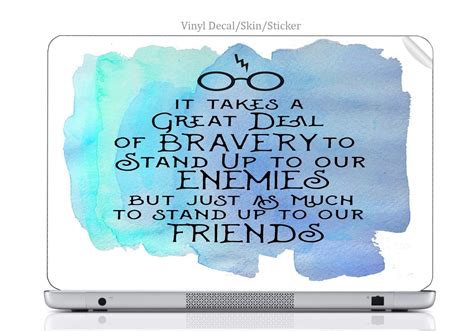 Laptop VINYL DECAL Sticker Skin Print Inspirational Quote Design Print Image fits Inspiron 1 ...