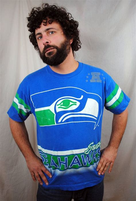 Vintage 90s Seattle Seahawks NFL Football Jersey Shirt | Etsy ...