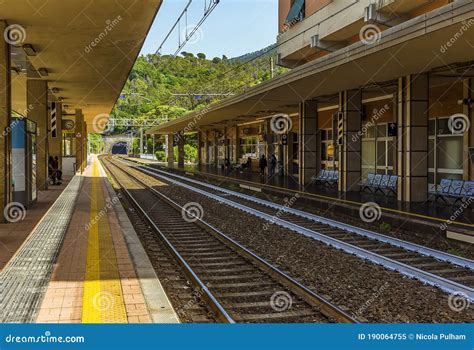 A View Along the Train Station in the Village of Levanto, Italy Editorial Image - Image of terre ...