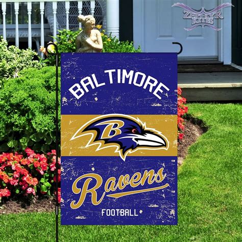 Vintage Baltimore Ravens Garden Flag