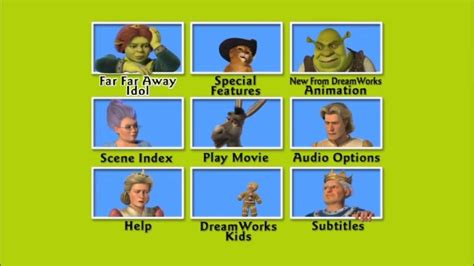 Shrek 2 - DVD Menu Walkthrough - YouTube