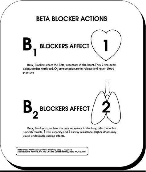 Beta 1 vs Beta 2 blockers Rn School, Pharmacy School, School Help ...