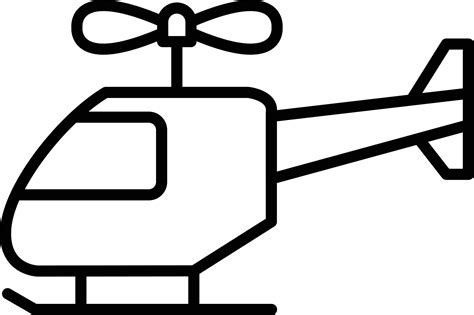 Helicopter Outline Icon 9244245 Vector Art at Vecteezy