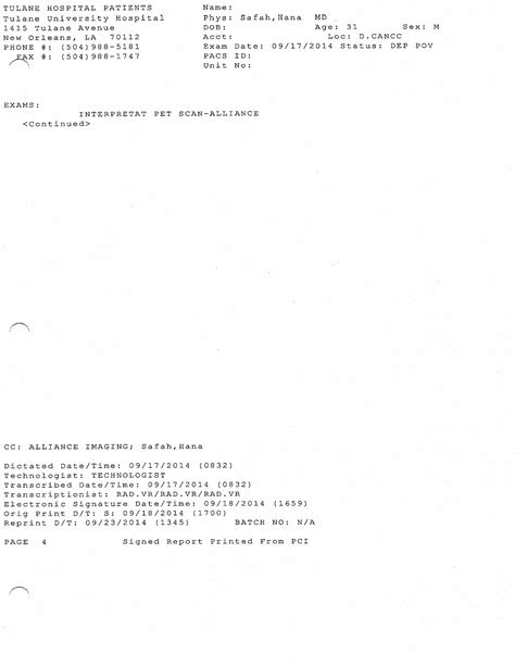 09/18/2014: PET/CT Scan Results from Scan #9 – Craig