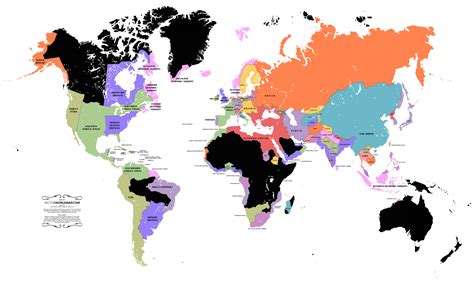 Map Of The World In 1800 - Direct Map