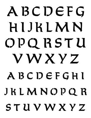 New Orleans Saints Font Alphabet 8.5" x 11" Custom Stencil FAST FREE ...