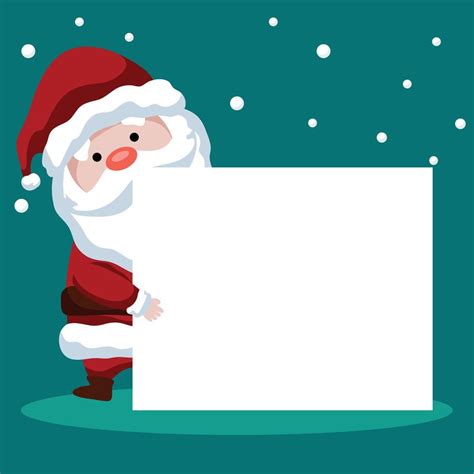 Merry Christmas card design of Santa Claus with his poster 4267211 ...