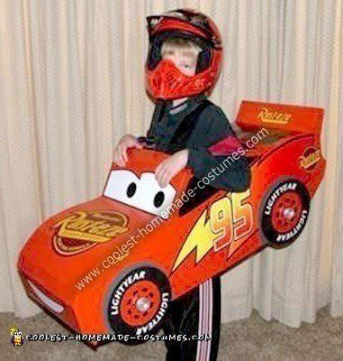 Coolest Homemade Lightning McQueen Race Car Costume