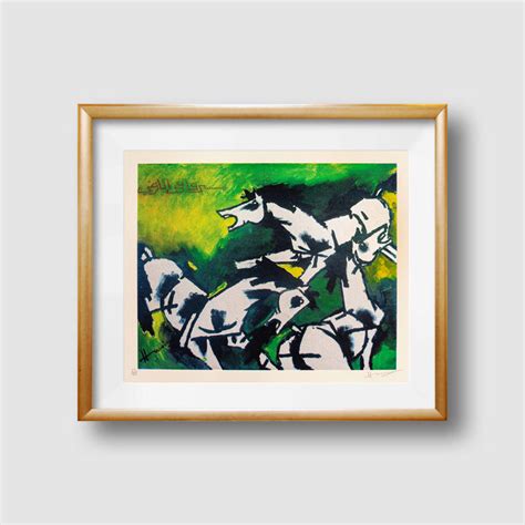 M.F. Husain | Horses | Limited Edition Serigraph – Vadehra Art Gallery ...