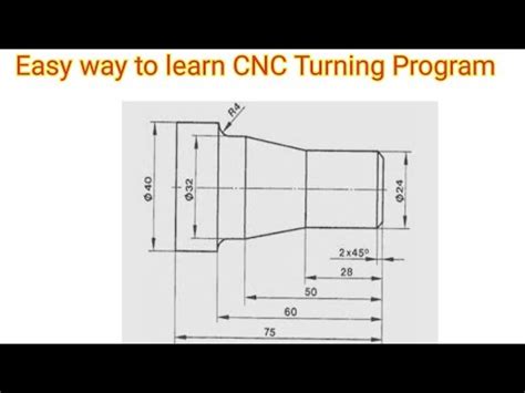 CNC Turning Programming / Basic CNC Programming for turning / CNC Lathe Programming / CNC - YouTube