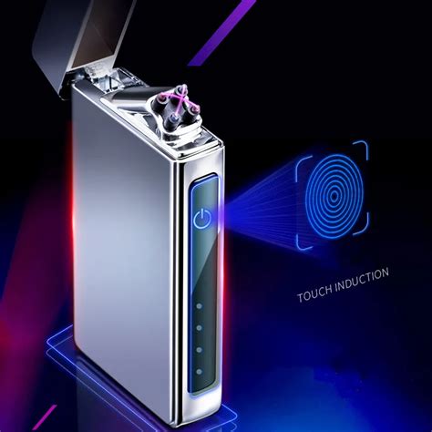 New Double Plasma Arc Lighter Windproof Electronic USB Recharge ...