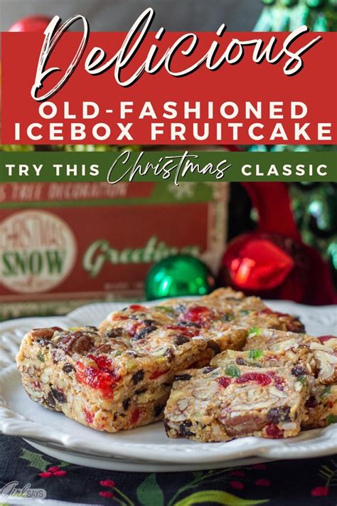 Icebox Fruitcake Recipe Made with Graham Crackers (Includes video)