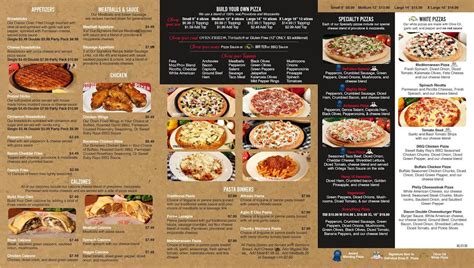 Menu at DeFelice Bros Pizza - Wheeling pizzeria, Wheeling, National Rd