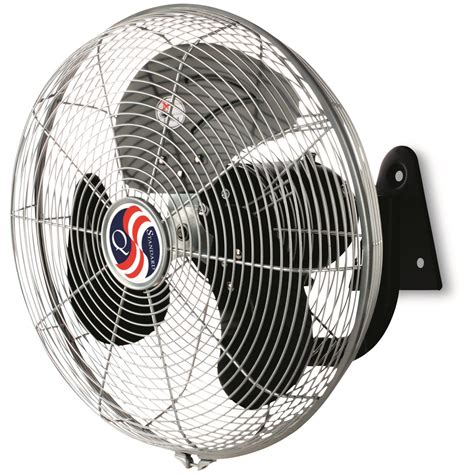 Q Standard 14" Oscillating Wall Mount Garage Fan - 681324, Air Conditioners & Fans at Sportsman ...