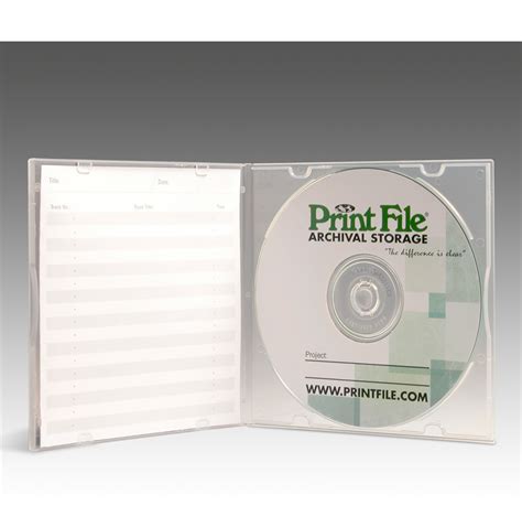 Slimline CD case (Package of 10) • Print File Archival Storage