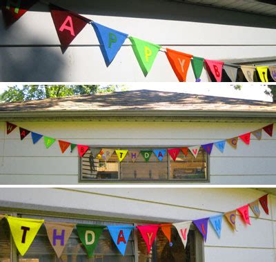 Home Made Originals: Birthday Banner Ideas