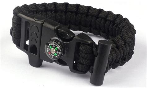 Survival Bracelet with Compass | Groupon Goods