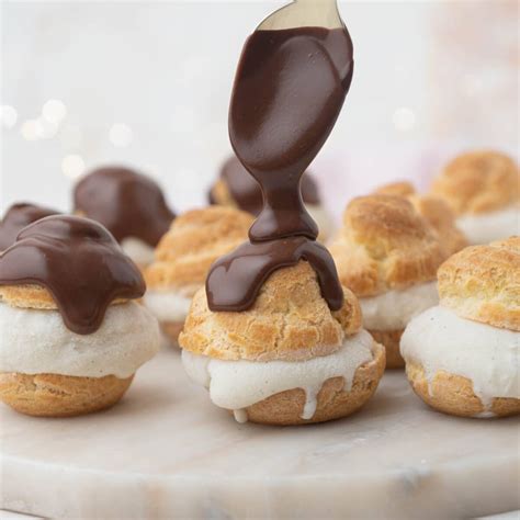 Profiteroles Recipe with Homemade Ice Cream - Sugar Geek Show