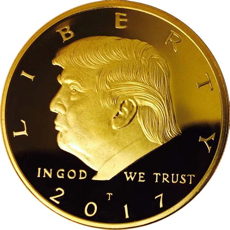 The Official 2019 Gold Donald Trump Commemorative Coin – Authentic 24k Gold Collectible Coin of ...