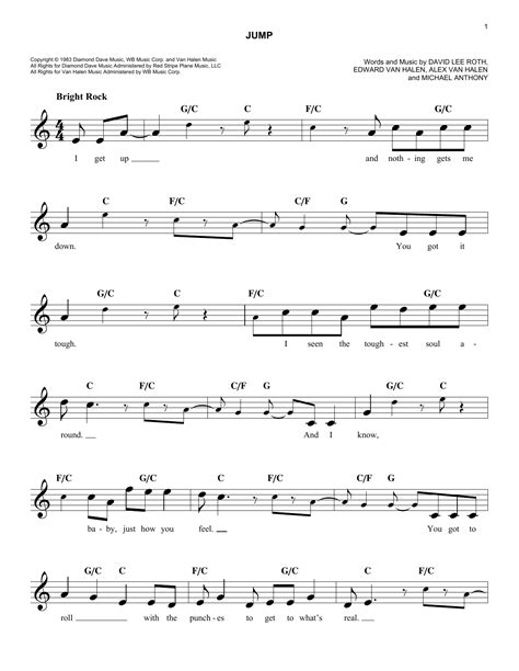 Van Halen - Jump sheet music