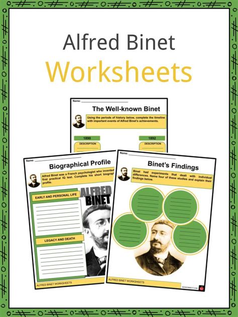 Alfred Binet Facts, Worksheets, Early Life & Education For Kids