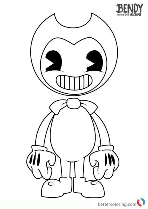 Bendy and the Ink Machine Coloring Pages - Free Printable Coloring Pages