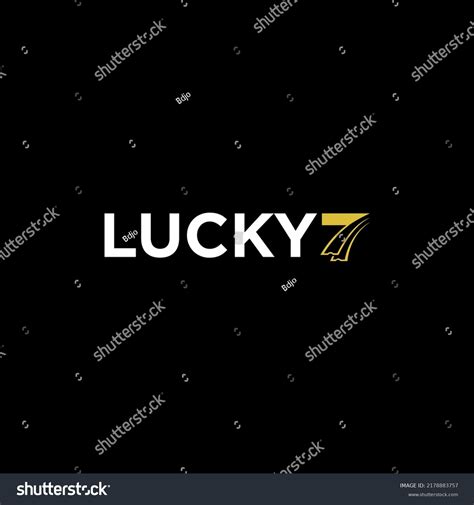 Lucky Seven Logo Design Simple Logotype Stock Vector (Royalty Free ...