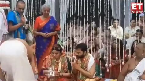 WATCH! Nirmala Sitharaman's Daughter Parakala Vangmayi Marries Pratik ...