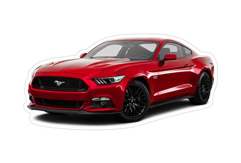 Ford Mustang S197 Sports Car Vinyl Decal / Sticker, Red