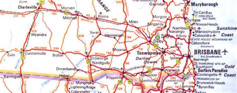 Road & Highways Map South East Queensland