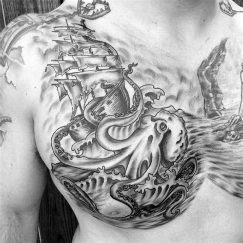 100 Kraken Tattoo Designs For Men - Sea Monster Ink Ideas