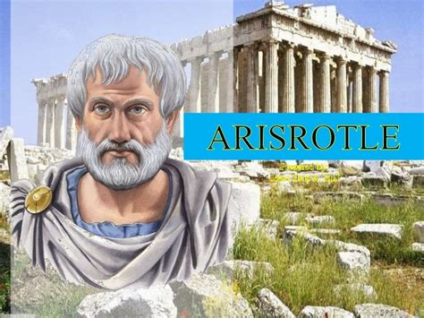 History and Philosophy of Sciences: ARISTOTLE