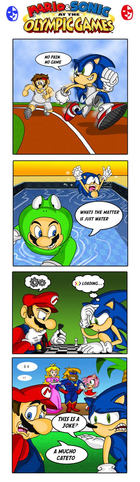 sonic the hedgehog comic strip is shown in two separate panels, one with an image of